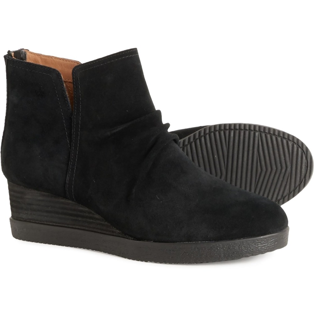NEW Dansko Women Boots 40 US 9 - 9.5 Stephanie  Wedge Waterproof Suede‎  Black